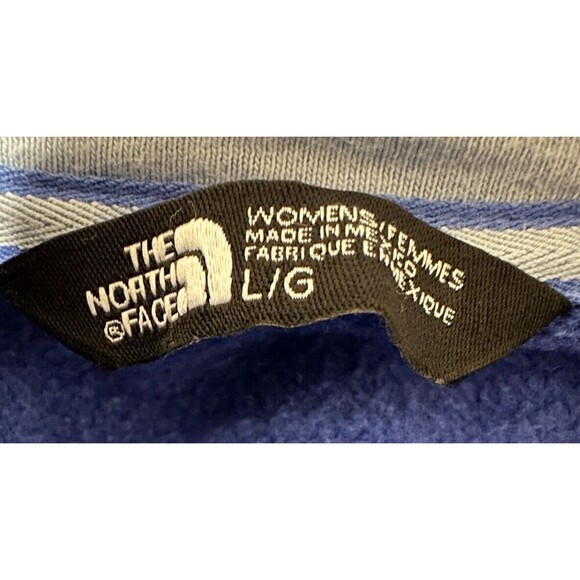North Face Full Zip Blue Large Size Hoodie - Picture 3 of 8